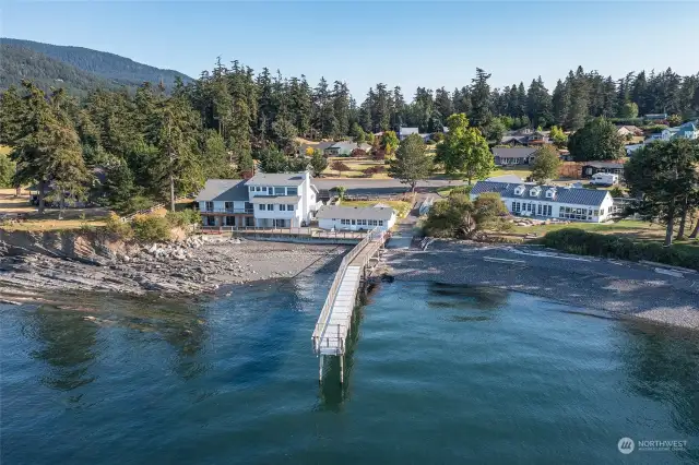 Community beach and day use dock.