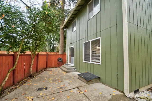 Backyard patio