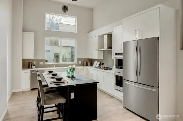 Bright & Open Kitchen, Lots of Natural Light