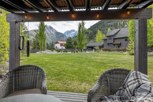 View from pergola