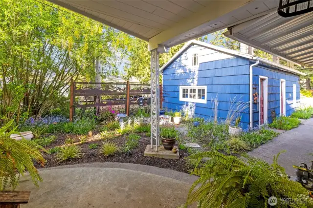 Courtyard at entry