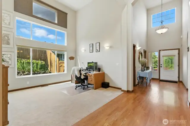 Currently used as an office space, this is the second of two amazing flex spaces.  Formal living room or home gym?  Make it yours to fit your lifestyle!