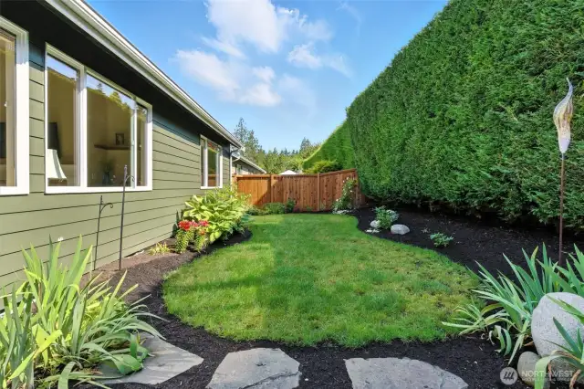Just enough lawn to mow!