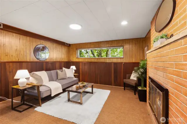 The windows bring the natural light in while enjoying the privacy of the space.