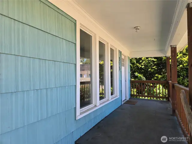 Front porch entry.