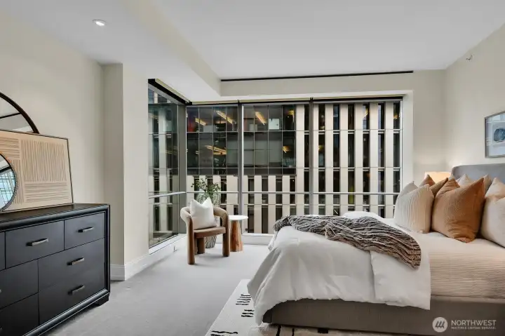 Primary bedroom in Unit 1205