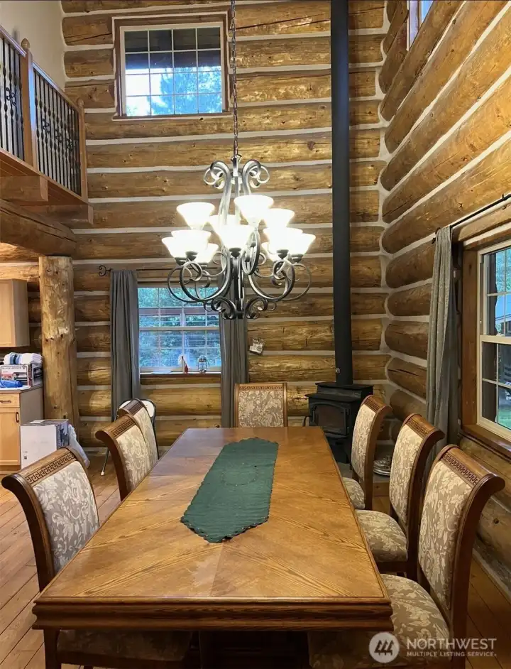 have a nice dinner next to the warm wood stove.