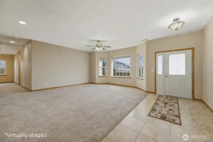 AI Generated photo to show the room without furniture