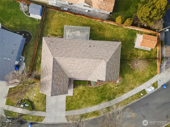 Overhead view of Property