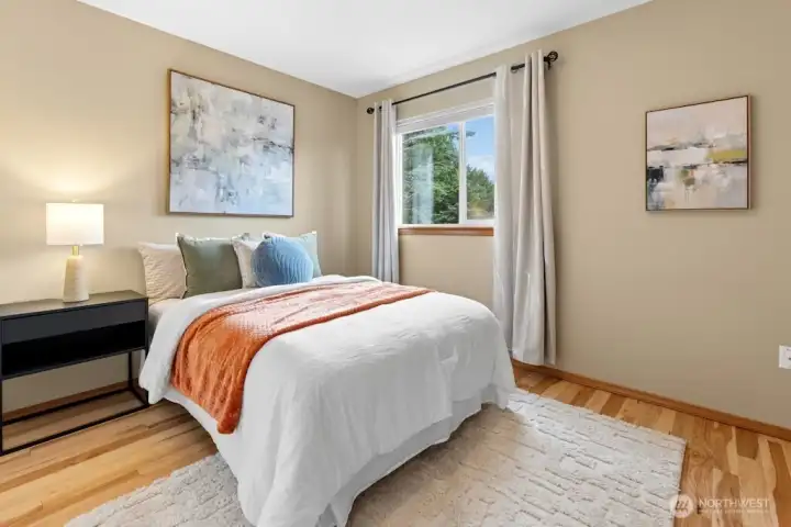 Bedroom 4 with engineered hardwoods