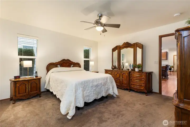 Primary bedroom on the main floor