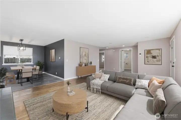 Staged living and dining