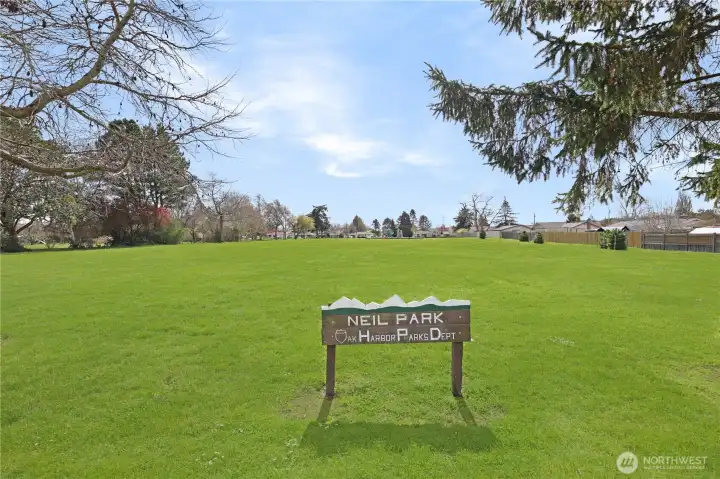 Neil Park with kids Playground just a short walk