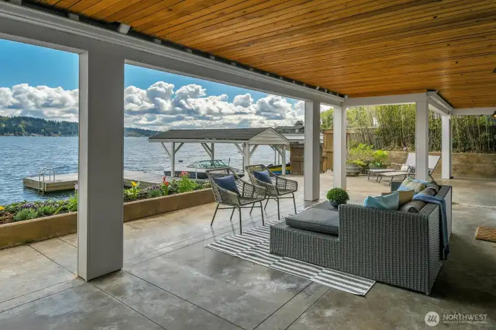 Did we mention 50' of waterfront, a dock and a boat house? Imagine warm, summer days filled with the sounds of laughter and splashing.