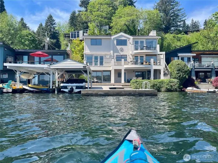 Launch your kayak or SUP from a private dock.