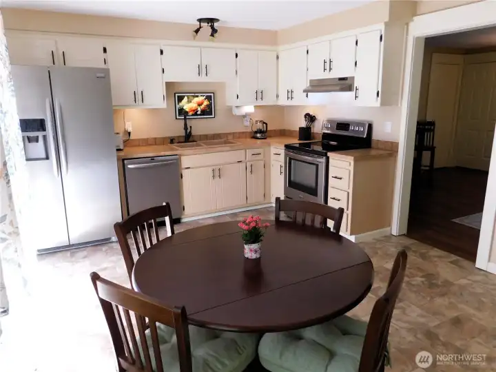 Kitchen with SS Appliances
