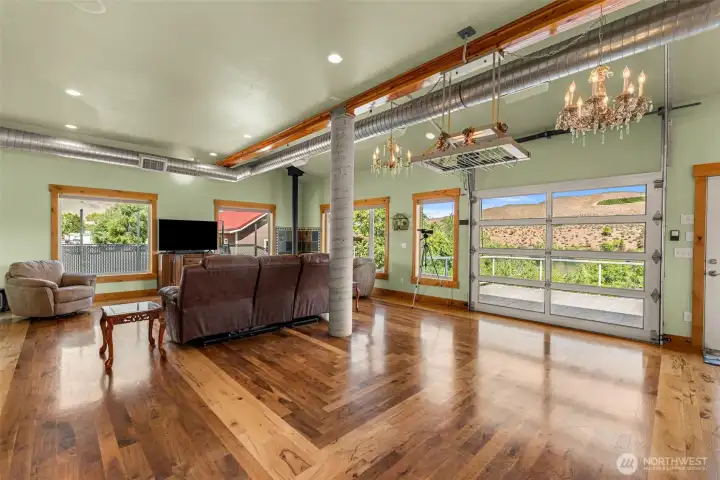 Dining is part of the open concept here, create your very own accommodations for feeding your people.