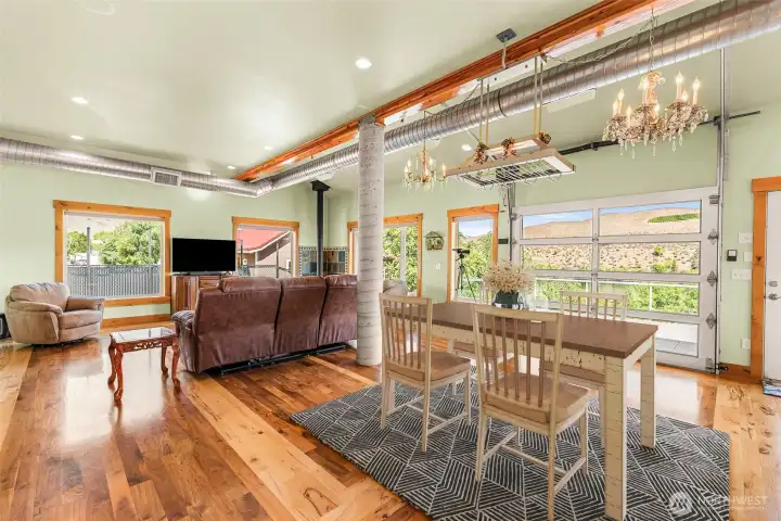 Virtual staging of dining area....