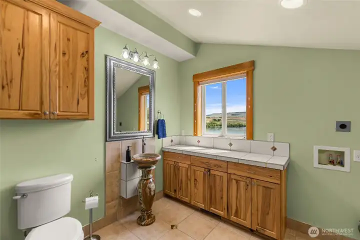 Adjacent is a private space for one's partner to allow for extra privacy.