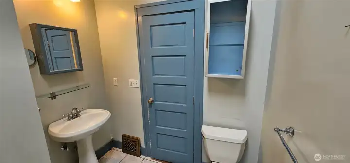 Main Bathroom with skylight.