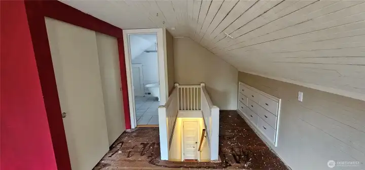 large closet plus the built-in drawers.