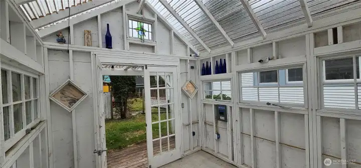 A she-shed, greenhouse, sitting room?
