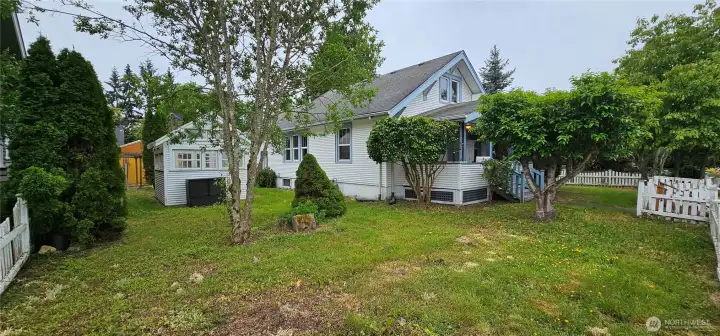 Huge yard with room for pets, play and gardens.