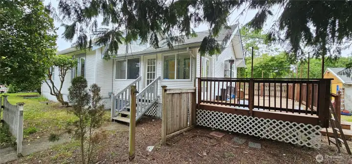 Big back deck.