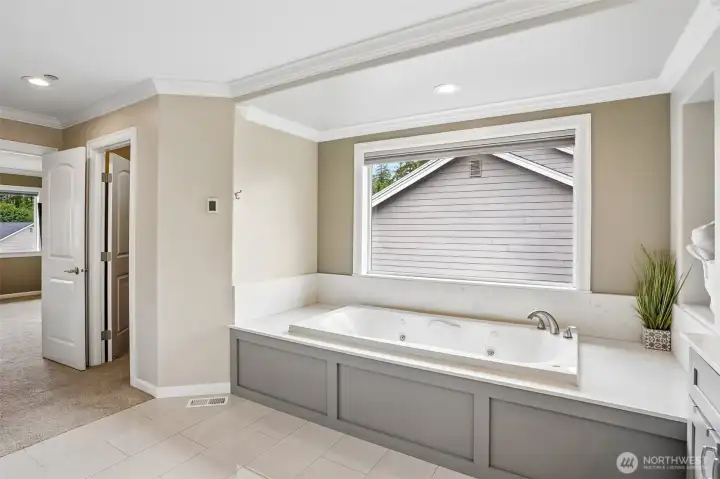 large jetted tub