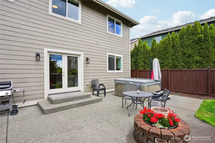 Large cement patio