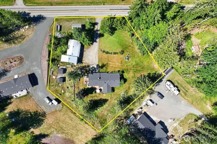 One FULL Acre with Outbuildings