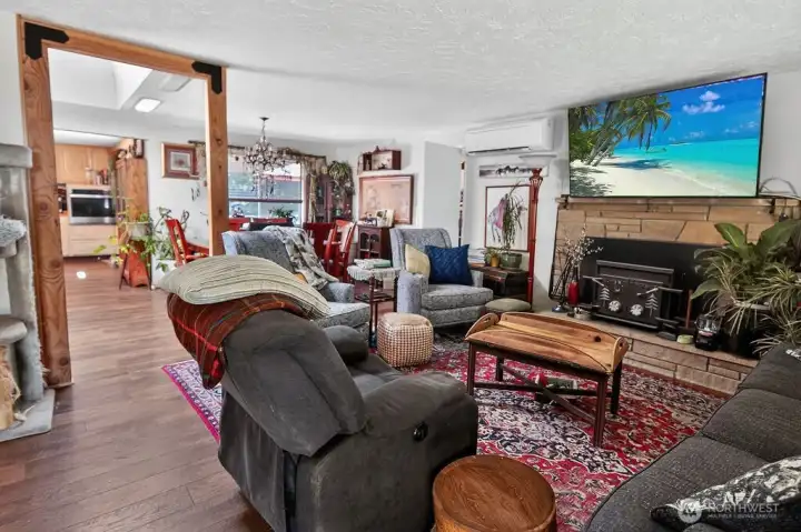 Enter into a Warm & Cozy Living Room