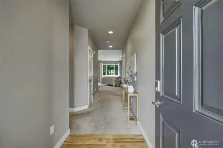 Welcoming entry with an open-concept layout.