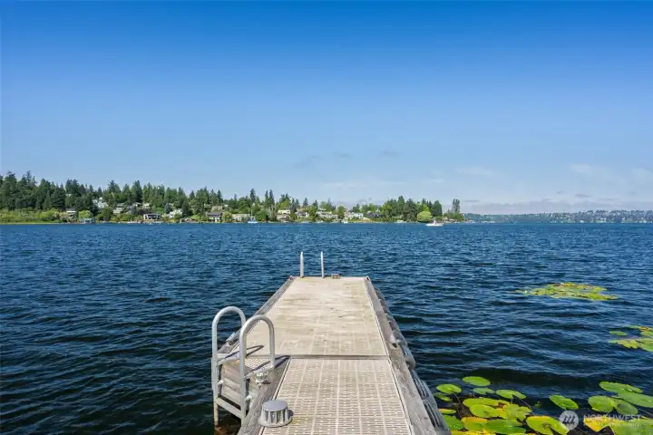 Lake Washington and Olympic Mountain views Lake Washington and Olympic Mountain views