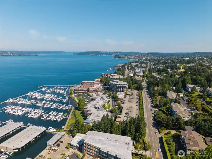 Carillon Point and downtown Kirkland Carillon Point and downtown Kirkland