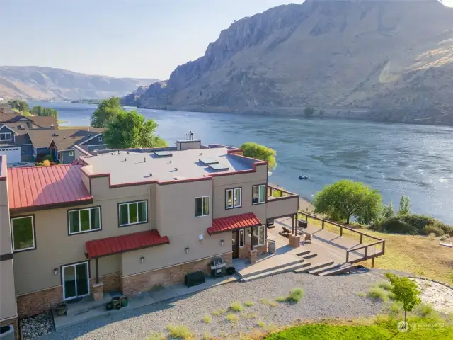 View of home overlooking the Columbia River.