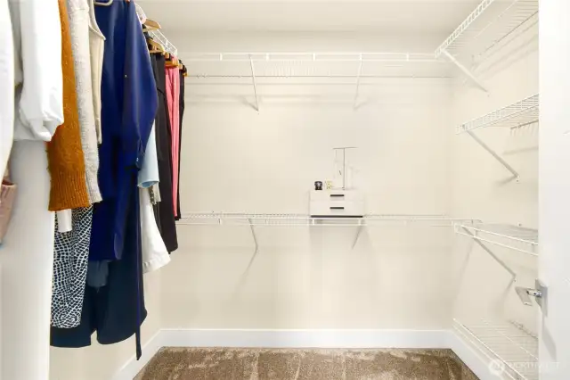 Primary closet.