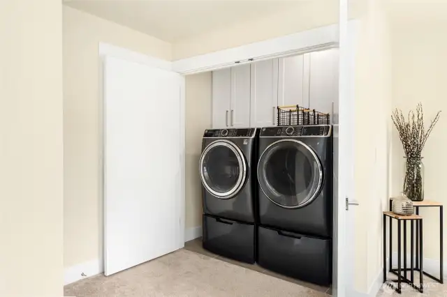 Laundry closet.