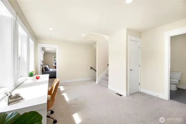 Flex area and hallway.
