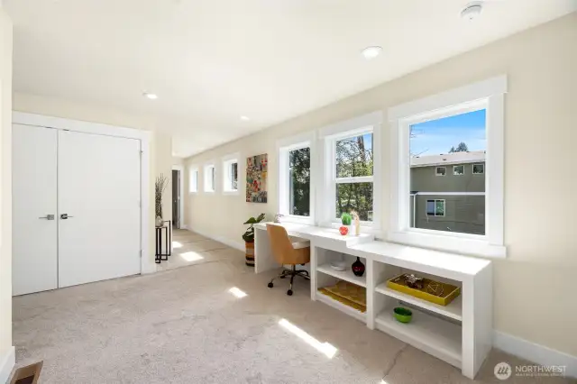 Flex area and hallway.