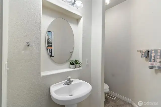 Half bathroom for your guests.