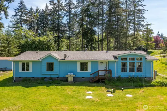 The back of the house.