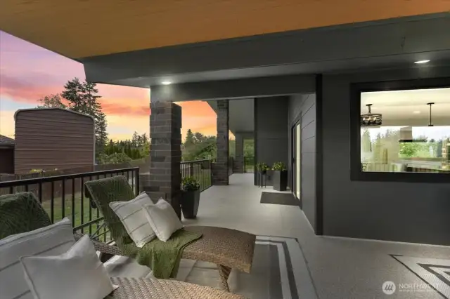 Huge deck that wraps around the home.  Secluded areas for your BBQ's, etc.
