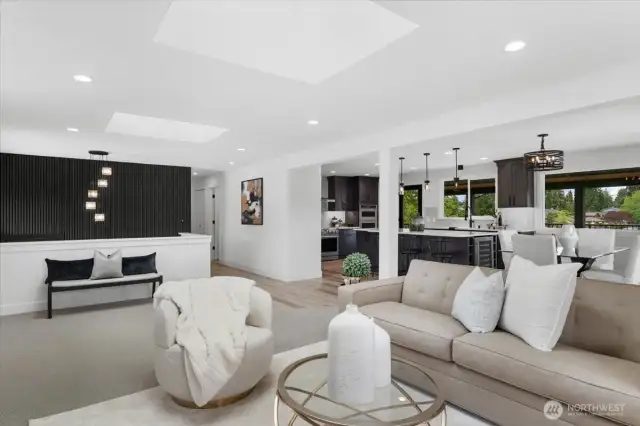 Open concept living area.