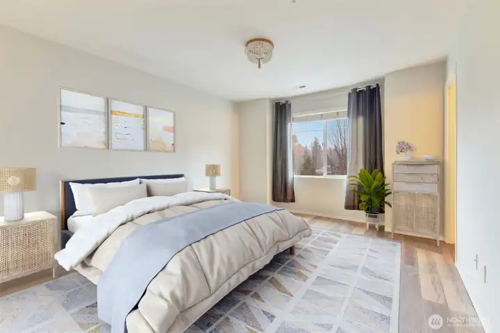 Primary Bedroom (Virtually Staged)
