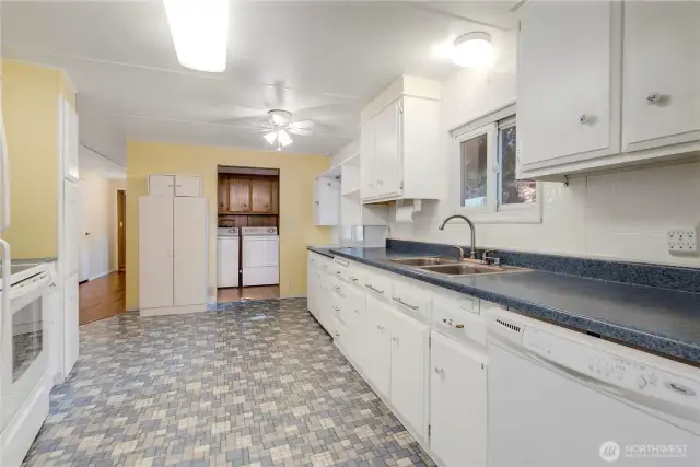 Laundry off the kitchen