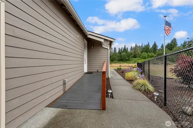The Adu's ramp to get inside the home if you so choose.