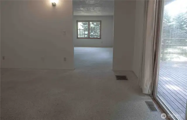 Dining room into the living room.