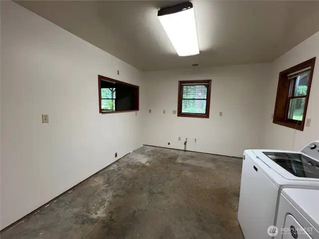 Second kitchen area plumber, wired and ready to go. Perfect for renter or multi generational use.