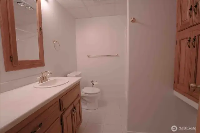 Lower full bath.